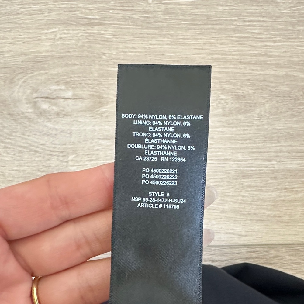 Aritzia Black Squareneck Original Bodysuit - Picture 7 of 7